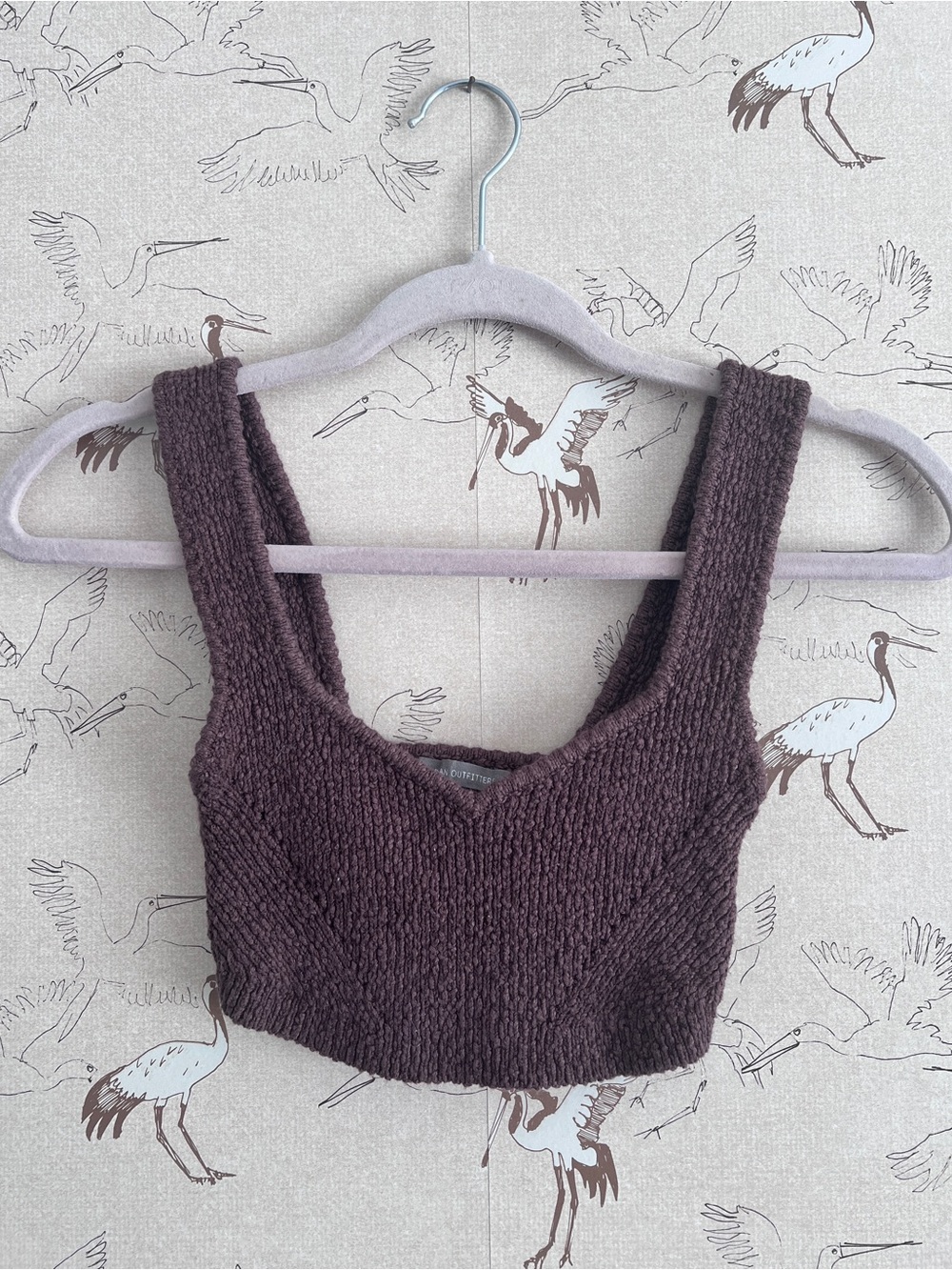 Urban outfitters brown knit bra top